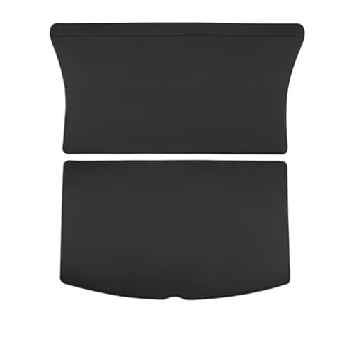 車のトランクマット 用のテスラ用 Y3用 ハイランド用 リアトランクプロテクターパッド 全天候型 スプリットドッグライナー レザートランクマット(For 19-23 Y)