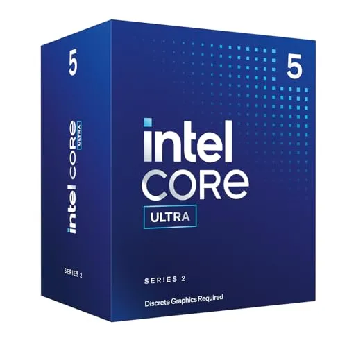 インテルR Core? Ultra 5 デスクトッププロセッサー 225F 10コア (6 Pコア + 4 Eコア) 最大4.9 GHz。