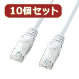 ☆10個セットサンワサプライ カテゴリ6UTPLANケーブル LA-Y6-05WX10
