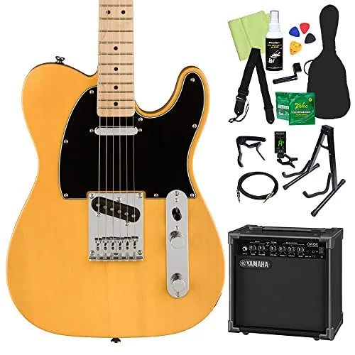 Squier by Fender Affinity Series Telecaster Maple Fingerboard Black Pickguard エレキギター初心者14点セット【GA15II付き】 BTB テレキャスター スクワイヤー/スクワイア