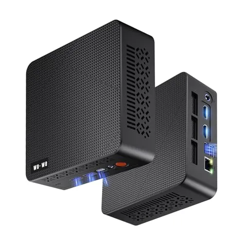 wo-we P6 Mini PC AMD Ryzen 5 3550H (4C/8T、最大3.7GHz) 16GB DDR4 RAM 512GB NVMe SSD ゲーミングPC、Radeon Vega 8 Graphics Mini Desktop コンピ