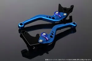 SPEEDRA スピードラ アルミビレットアジャストレバーセット スタンダードショート ブレーキ・クラッチレバーセット ハンドル周辺パーツ ハンドル レバー本体カラー：マットブルー / アジャ