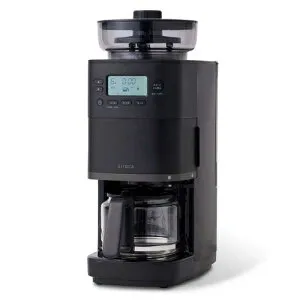 シロカ コーン式全自動コーヒーメーカー カフェばこPRO SC-C261K ミル内蔵 温度調整 ブラック