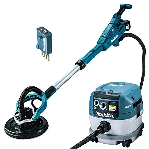 18V充電式ドライウォールサンダ SL801DRGX【バッテリ2個・充電器付】+集じん機 VC0840+ワイヤレスユニット A-66151『無線連動』セットメーカー純正品