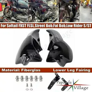 2 個左右下肢フェアリングプロテクターハーレーソフテイル FXST FLSL 18-UP 用 2 Pcs Left&Right Lower Leg Fairing Protector For Harley Softail FXST FLSL 18-UP 【並行輸入品】