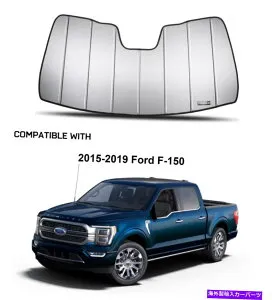 サンシェード 2015年から2019年のFord F150の究極のカスタムサンシェード折りたたみ式サンバイザーフロントガラス Ultimate Custom Sunshade Foldable Sun Visor Windshield for 2015-2019 Ford F150【並行輸入品】