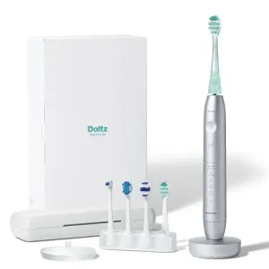 パナソニック 音波振動ハブラシ ドルツ 最上位モデル W音波振動 Bluetooth搭載 ブラッシングナビ 充電スタンド 携帯ケース付 シルバー EW-DT88-S