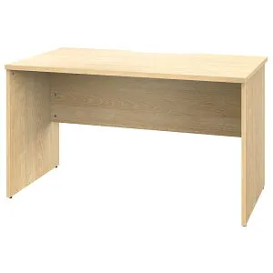 【車上渡し】アール・エフ・ヤマカワ プラン 木製デスク W1200×D700 ナチュラル×ナチュラル脚 (重量：29.1kg) RFPD-1270NA-NL | アールエフヤマカワ オフィス 事務所 オフィステーブル ワークテーブ
