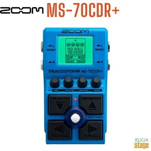 ZOOM MS-70CDR+ MultiStompズーム ストンプボックス エフェクター マルチストンプ ベース用【Stage-Rakuten Guitar Accessory】マルチエフェクター effector モジュレーション系 空間系