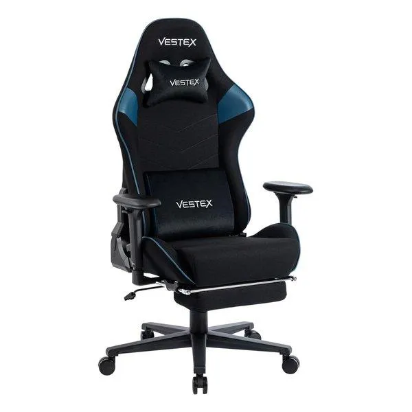 VESTEX（ベステックス） S2 高撥水メッシュファブリック フットレスト付き ゲーミングチェア ブルー VES-S2FTBL(2644267)