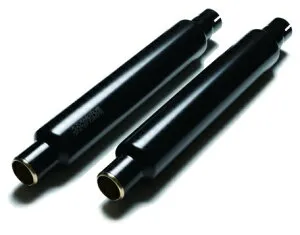 MOTOR STAGE スリップオンマフラー ブラス76シガー:2017～22年スポーツスター/黒