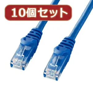 ☆10個セットサンワサプライ カテゴリ6UTPLANケーブル LA-Y6-05BLX10