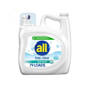 オール フリークリア 液体洗濯洗剤 オドーリリーフ 4.2L 79回分 all Free Clear Liquid Laundry Detergent, Odor Relief, 141 oz, 79 Loads 【お取り寄せ商品】
