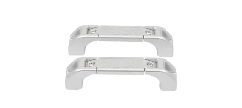 インテリアスタイリング アルミ合金車内ドアハンドルアクセサリー交換部品 に適合する 土地 に適合する ローバー に適合する ディフェンダー 90 110 130 2004-2018(Style A-Silver)