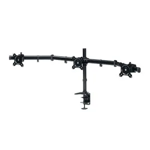 サンワサプライ モニターアーム（3画面・横並び） (CR-LAC312BK) ※お客様組立品 | sanwa サンワダイレクト オフィス用品 オフィス事務用品 オフィスサプライ |