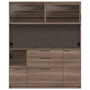 [幅160cm×奥行50cm] パモウナ キッチンボード NW NWA－1600R GN Gナット (配送員設置)