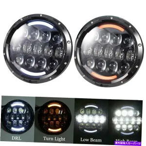 USヘッドライト 7インチスイッチバックラウンドLEDヘッドライトDRL HI / LOビーム97-17 Wrangler JK TJ FJ 7 Inch Switch back Round LED Headlights DRL Hi/Lo Beam 97-17 Wrangler JK TJ FJ【並行輸入品】