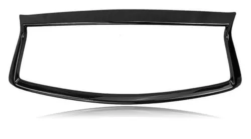 自動車用グリル 用のインフィニティ Q50 Q50S 2014-2017 用 フロントバンパーグリル グロスブラック アドオンフードメッシュフレームベゼルストリップリムオーバーレイ(ブラック)