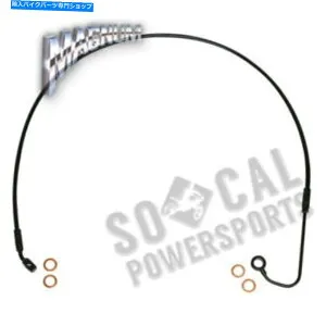 Hoses マグナムブラックコーティングXRステンレスアッパーフロントブレイクラインキットw/ black Magnum Black Coated XR Stainless Upper Front Brakeline Kit w/ Black【並行輸入品】