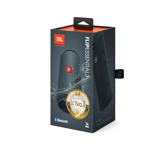 JBL FLIP ESSENTIAL 3 【2025年 ポータブルスピーカー IPX7防水 USB-C充電 パッシブラジエーター搭載 ワイヤレス Bluetooth 20W 最大10時間再生
