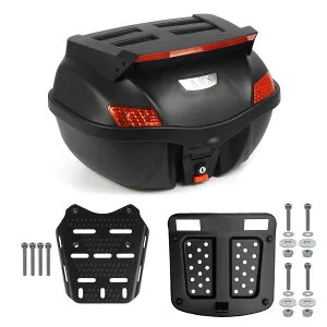 PCX専用 ボックス キャリア セット トップキャリア付 容量29L 取付簡単 リアボックス リアキャリア トップケース 適応車種：ホンダ PCX125-JF56/JF81/JF84/JK05/JK06 PCX150-KF18/KF30 PCX160-KF47 (PCX-(2014~2024) PC