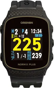 GreenOn（グリーンオン）ザ・ゴルフウォッチ ノルムII プラス みちびきL1S対応 カラー液晶 THE GOLF WATCH NORM II Plus/ノルム GN301 グリーンアンジュレーション表示 (旧モデル（NORM II PLUS）, ブ