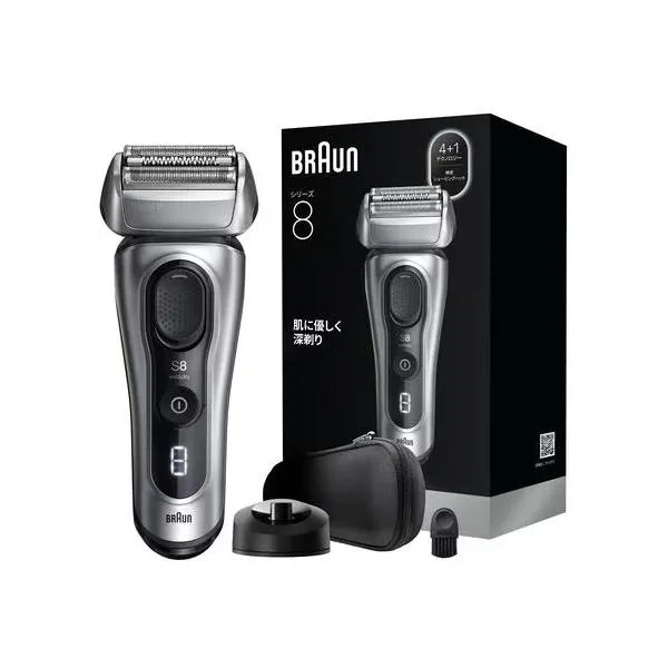 ブラウン メンズシェーバー シリーズ8 シルバー 3枚刃 8617s