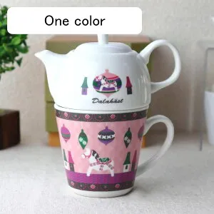 ダーラヘスト ティーフォーワン ポット＆マグカップ 260ml ピンク