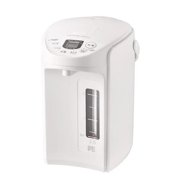 TIGER PIQ-G300WC クールホワイト とく子さん [VE電気まほうびん (3.0L)]