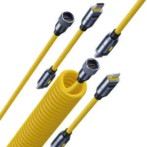 AOHI FUTURE PRO パワーケーブルセット ハイエンド ケーブルセット 240W急速充電 (AC付属なし) PD3.1搭載 USB C-CUSB C-Lighting 最大480Mbpsデータ転送 RE-JEPF