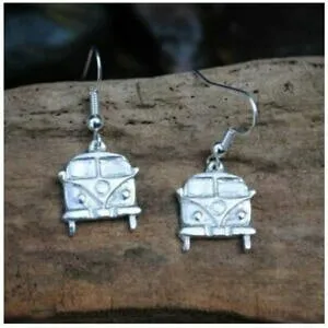 【送料無料】ジュエリー・アクセサリー ピューターキャンピングカーヴァンイヤリングコーンウォールボックスhighly polished pewter camper van earrings made in cornwall gift boxed