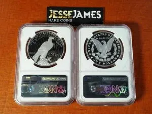 2025 S プルーフ シルバー ピース＆モルガン ドル NGC PF70 トーマス・ウラム サインラベル