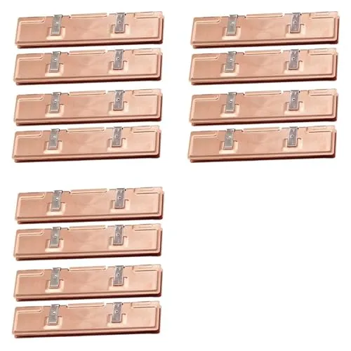 Lychae 12個 純銅RAMヒートシンクラジエーター Ramメモリクーラー用 冷却ヒートシンク デスクトップメモリラジエーター DDR2 DDR3 DDR4