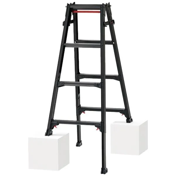ハセガワ ブラックレーベル脚部伸縮式脚立, ＲＹＺＢ－１８, 468-7254