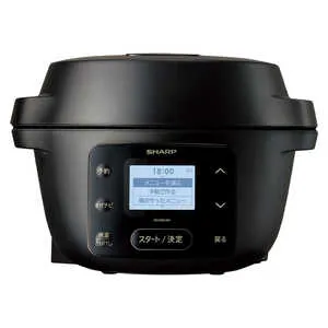 シャープ SHARP 水なし自動調理鍋 ヘルシオホットクックwith HEALSIO(ヘルシオ)ホットクック ブラック系 KN-MN16H-B
