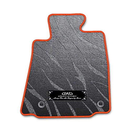 DAD ギャルソン D.A.D エグゼクティブ フロアマット DAIHATSU (ダイハツ) ALTIS アルティス 型式: AVV50N 1台分 GARSON プレステージデザイングレー/オーバーロック(ふちどり)カラー : オレンジ/刺繍 : シルバー