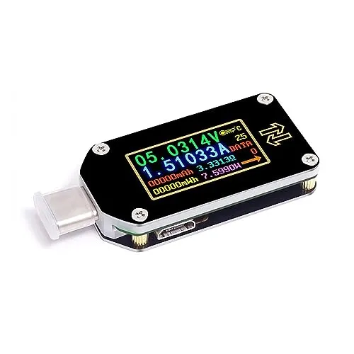 ワットチェッカー TC66/TC66C Type-C PD トリガー USB-C 電圧計 電流計 電圧電流計 マルチメータ PD 充電器 バッテリー USB テスター USBチェッカー(TC66C)