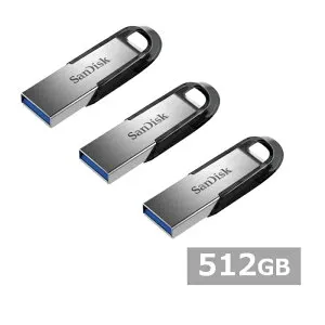 【マラソン中 P5倍】 【3セット】 サンディスク USBメモリ SDCZ73-512G-G46 Ultra Flair USB 3.0 Flash Drive 512GB Sandisk USB3.0 USBメモリー メモリスティック 外出 パソコン PC 持ち運び 並行輸入品