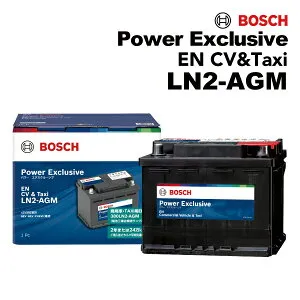 マラソンP5倍 トヨタ クラウンハイブリッド 型式(6AA-GWS224) 年式(2018年6月-) 搭載(LN2 60Ah) BOSCH(ボッシュ) ハイブリッド車用 補機バッテリー AGM 60Ah ENC-LN2-AGM LN2 AGM 旧品番(ENTX-LN2-AGM)
