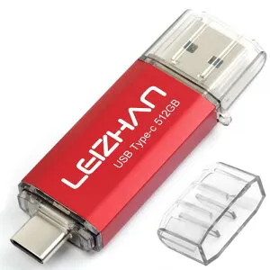 LEIZHAN USB 3.0 フラッシュドライブタイプ-C 32GB 64G 128G 512G OTG Uスティック ペンドライブ タイプC インターフェイス用 容量不足解消 マイクロペンドライブ 大容量 Uスティック