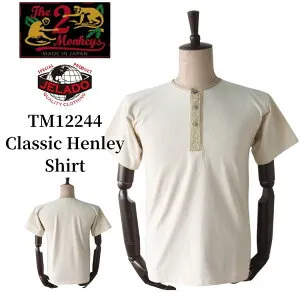 JELADO The 2 Monkeys ジェラード ザ ツーモンキーズ TM12244 Classic Henley Shirt クラシカル ヘンリー シャツ