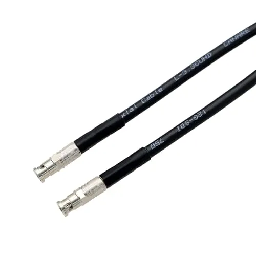 HangTon UHD 4K 12G SDIケーブル 高密度マイクロBNC - HD BNC Blackmagic Video Assist 5インチモニター用 マイクロスタジオカメラ 4K G2 1m