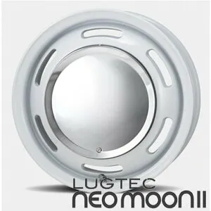 【アルミホイール単品4本価格】【13インチ】【LUGTEC/NEOMOON2】【ラグテック/ネオムーンツー】【13X4.0 4穴 PCD：100（ホワイト）】【軽自動車】ラパン、トコット、N-ONE、ムーブなど表示は4本