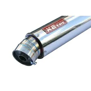 K2tec(ケイツーテック) GPスタイル STDサイレンサー 3ピース 520mm/φ100/50.8/ バンド止めタイプ gps3p-52s5b5 バイク スリップオンマフラー・サイレンサー