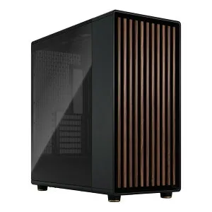 【25日は24時間限定クーポン配布】Fractal Design フラクタルデザインPCケース North XL Charcoal Black TG Dark ウォールナット+強化ガラスパネル E-ATX FD-C-NOR1X-02(2613652)代引不可 送料無料