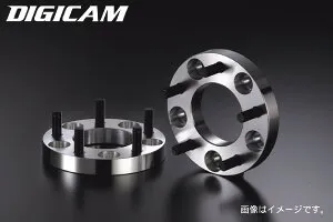 P.C.D114.3-4H P1.5 20mm DIGICAM ワイドトレッドスペーサー A7075-T6 超超ジュラルミン D-SP-15114420 デジキャン/ケースペック