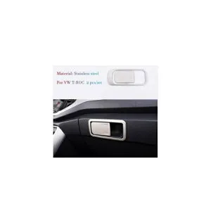 ステンレス スチール ウインドウ コントロール パネル ガラス リフト スイッチ パネル カバー トリム 適用: フォルクスワーゲン/VOLKSWAGEN VW T-ROC TROC 2018-2020 シルバー タイプ6 AL-OO-7280 AL Interior p