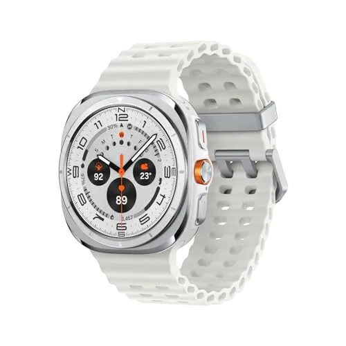 Samsung Galaxy Watch Ultra 2025|チタニウム ホワイト|スマートウォッチ 本体 端末|Samsung純正 国内正規品|2025年発売|Felica対応|5ATM+IP68|Bluetooth v5.3|Dual GPS搭載|通