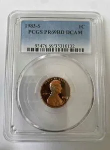 1983-S PCGS PR69RD DCAM リンカーン セント プルーフ 1C T34