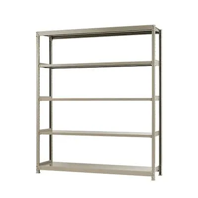 【本体】スチールラック 軽中量 150kg/段 単体 幅1800×奥行450×高さ2100mm-5段